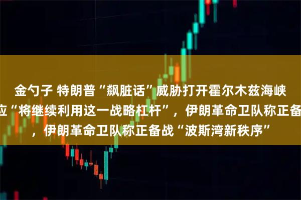 金勺子 特朗普“飙脏话”威胁打开霍尔木兹海峡，伊朗最高领袖回应“将继续利用这一战略杠杆”，伊朗革命卫队称正备战“波斯湾新秩序”